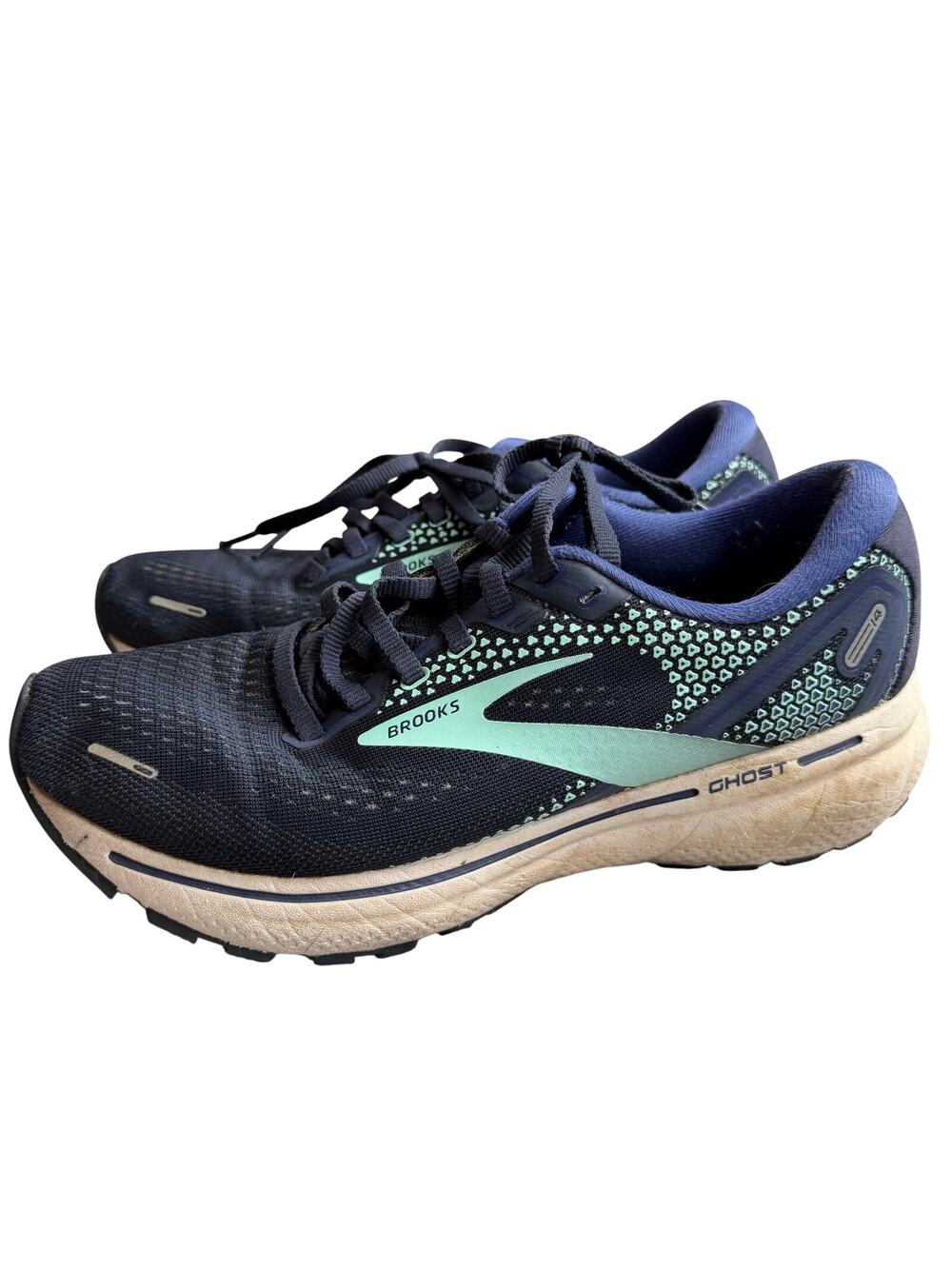 Brooks Ghost 14 Running Shoes Women's US 7.5 Blue Teal Athletic Sneakers